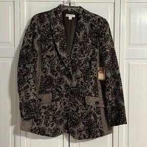 Coldwater Creek Blazer (brown shades). New w/tags still on. Size 16.